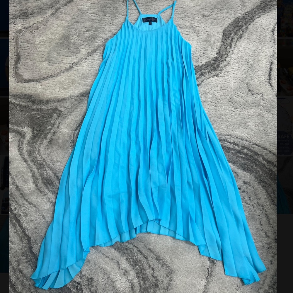 Light blue pleated dress size S